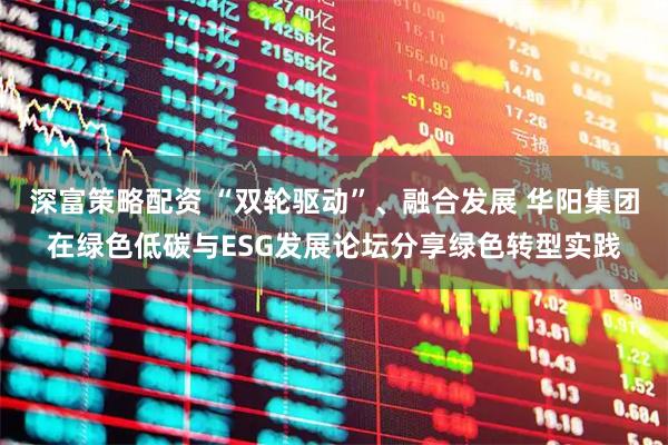 深富策略配资 “双轮驱动”、融合发展 华阳集团在绿色低碳与ESG发展论坛分享绿色转型实践