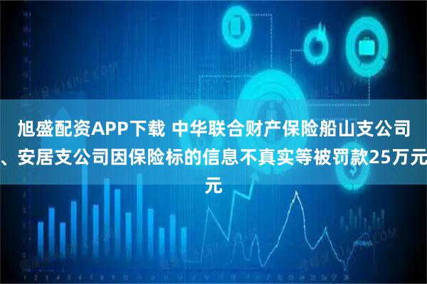 旭盛配资APP下载 中华联合财产保险船山支公司、安居支公司因保险标的信息不真实等被罚款25万元